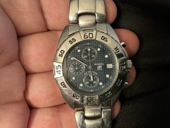 Fossil Blue CH-2308 Chronograph Analog Quartz Men Wrist Watch New Battry 6-23-26