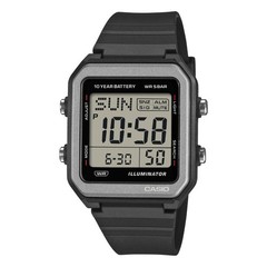 CASIO W-221H-1AJF Digital Watch Black Resin Alarm Chronograph Water Resist Timer