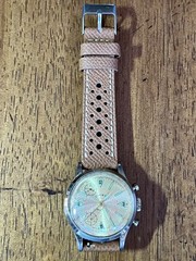Vintage Cimier Swiss 2-Register Chronograph Gold Dial Manual Wind Runs