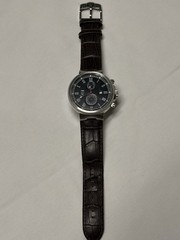 S. Coifman SC0380 45mm Black Dial Brown Leather Multifunction Men’s Watch