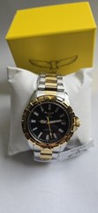 Invicta Specialty 69037 Men’s Watch 42mm Two-Tone Black Dial Quartz New In Box