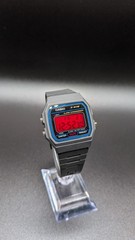 Casio F-91W “Neon Red” Digital Watch Custom Build Retro Vintage Stranger Things