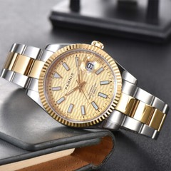 39.5mm Parnis New Design Elegant Luminous Marker Automatic Men Wristwatch