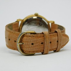 GUESS Gold Tone Case Quartz Analog Unisex Watch New Battery