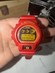 Casio G-SHOCK DW-6900CB Model 1289 Limited Crazy Colors Red/Orange New Battery