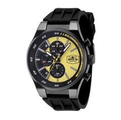 🔥 Invicta Men’s Racing 44mm Watch Black & Yellow New In Box Free Shipping