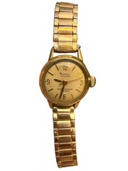 Vintage Rivora Automatic 17 Jewels Swiss Made Watch Runs Speidel Expansion Band