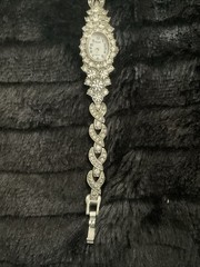 Vintage Xanadu Quartz Watch Mineral Crystal Bracelet Watch-Needs Battery