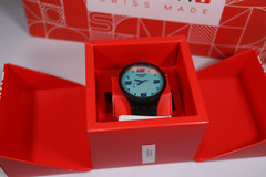 NEW LIMITED SWISS SWATCH BIG BOLD SO27B121 FUTURISTIC GREY GLOW 47MM WATCH GREEN