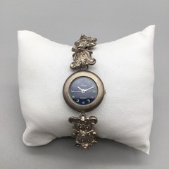 Vintage Louis Watch 22mm Womens Mouse Bracelet Stars Moons New Battery 7″