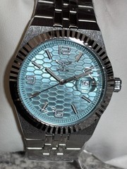 Invicta Specialty 40mm Men’s Watch Steel Teal Flame Fusion Crystal 69859