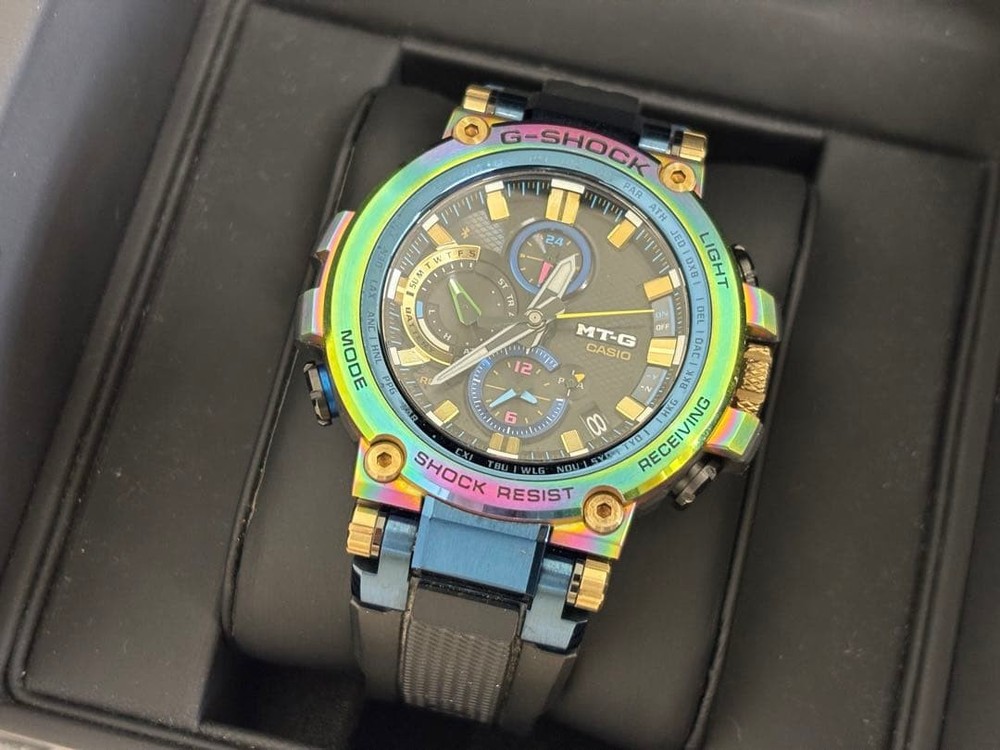 Excellent Rare Limited Edition G SHOCK MTG B1000RB 2AJR Radio Solar