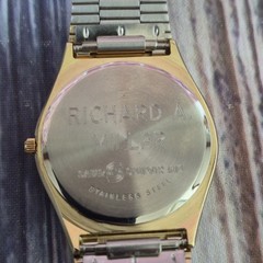Vintage Wittnauer QWR Mens Watch Gold Tone NOS Presentation W/ Box Needs Battery