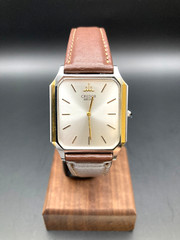 [N Mint/New Batt] SEIKO CREDOR 9300-5340 Silver Quartz Mens Vintage Watch Japan