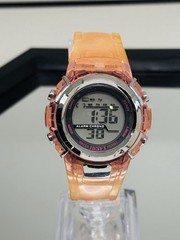 FMD Digital Sports Women Watch Pink Transparent Case Alarm New Battery Runs