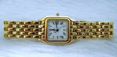Ladies 14K solid gold Movado Panther Watch 7-3/4″ 65g