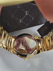 Elgin Men’s Gold-Tone 295 Crystals Black Dial Watch – FG160030G