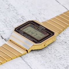 Casio A700WG-9A Vintage Series Gold Tone Stainless Steel Bracelet Digital Watch