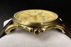 Kolber Geneve K4007 Women’s 32mm 8.75” Watch (works) 16mm Leather Strap, New Bat