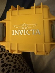 Invicta Reserve Men’s Quartz Blue Dial Gold-Tone Metal Bracelet Watch w/Box