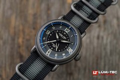 Lum-Tec Mens Watch Combat Field X6 Titanium GMT High Precision Miyota Automatic