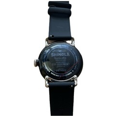 New in Wood Box Shinola Detroit Detrola men’s Watch 43mm Black & Silver