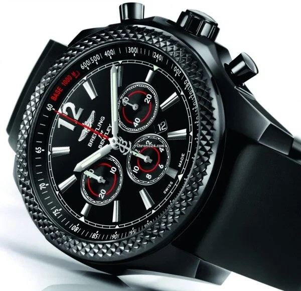 Breitling Bentley Barnato 42 Midnight Carbon Black Physical Vapor Deposition