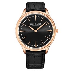 Symphony Black/Leather/Black Dial/Rose/Rose Case | Black Dial Wristwatch 3984.4