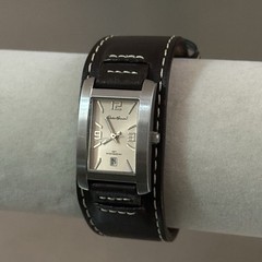Eddie Bauer Women’s Watch Quartz Analog Brown Leather Band Silver Tone 21 mm
