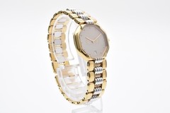 [Exc+5] Dior 48.133 Depose Octagon Gray CD Logo Dial Twotone Ladies Quartz Watch