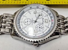 Mark Naimer Quartz Watch Chronograph Style Dial Stainless Band Repair