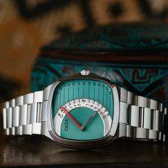 CILOA Retro Square Stainless Steel Waterproof Quartz Watch