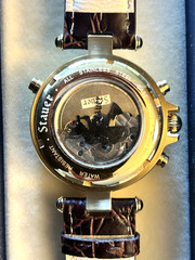 Stauer Graves 33 Automatic Wrist Watch for Men Brown & Black Leather New in Box!