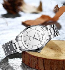 Stylish Luminous Quartz Women’s Watch – Stainless Steel, Gift-Ready Luxury Box