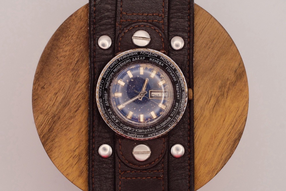 Raketa World Time Soviet Watch Rare [US Seller]