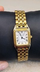 Vintage Daniel Mink 18k Gold Finish Water Resistant 1789 LSY Capri Swiss Move