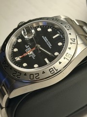 2003 Rolex Explorer II 16570 Black Dial, No Box/Papers. Light wear