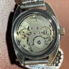 VINTAGE DIVER JUNGFRAU WATCH BLUE DIAL MECHNICAL MOVT ASST 1940/41 SWISS MADE.