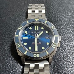 Spinnaker Hull Diver SP-5088-22 Automatic 42mm Blue Dial Sapphire 300m w/Box