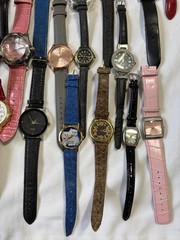 Lot of 52 Women’s Watches Parts Repair As-Is Quartz Mixed Brands Strap Lot