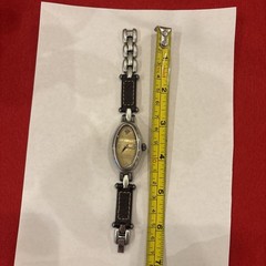 Silpada T2127 Time Flies … Women’s Antiqued Silver Stainless Leather band…