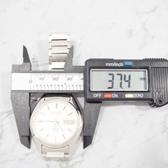 CITIZEN COSMOTRON 4-791096 TA Silver Dial Quartz Men’s Watch Used Working #44