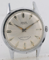 ORVIN 17j cal. UTC 27, SAVOIE +P72 WATCH, 35mm 17mm LUG, FOR REPAIR (LW)