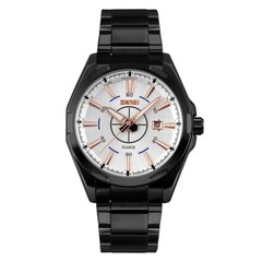 Skmei Mens Watch Formal Luxury Analogue Watches Silver Stainless Steel Date