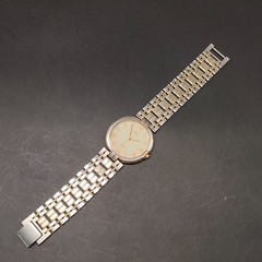 Vtg 1990 N MINT Citizen CQ Exceed Buros 5637-F60366 Ivory Qz 33mm Mens Watch JP