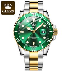 OLEVS 5885 Stainless Steel Strap Quartz Analogue Men Gents Wristwatch Waterproof