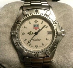 TAG HEUER 2000 PROFESSIONAL WATCH Grey Dial Swiss Made Stainless Case & Band