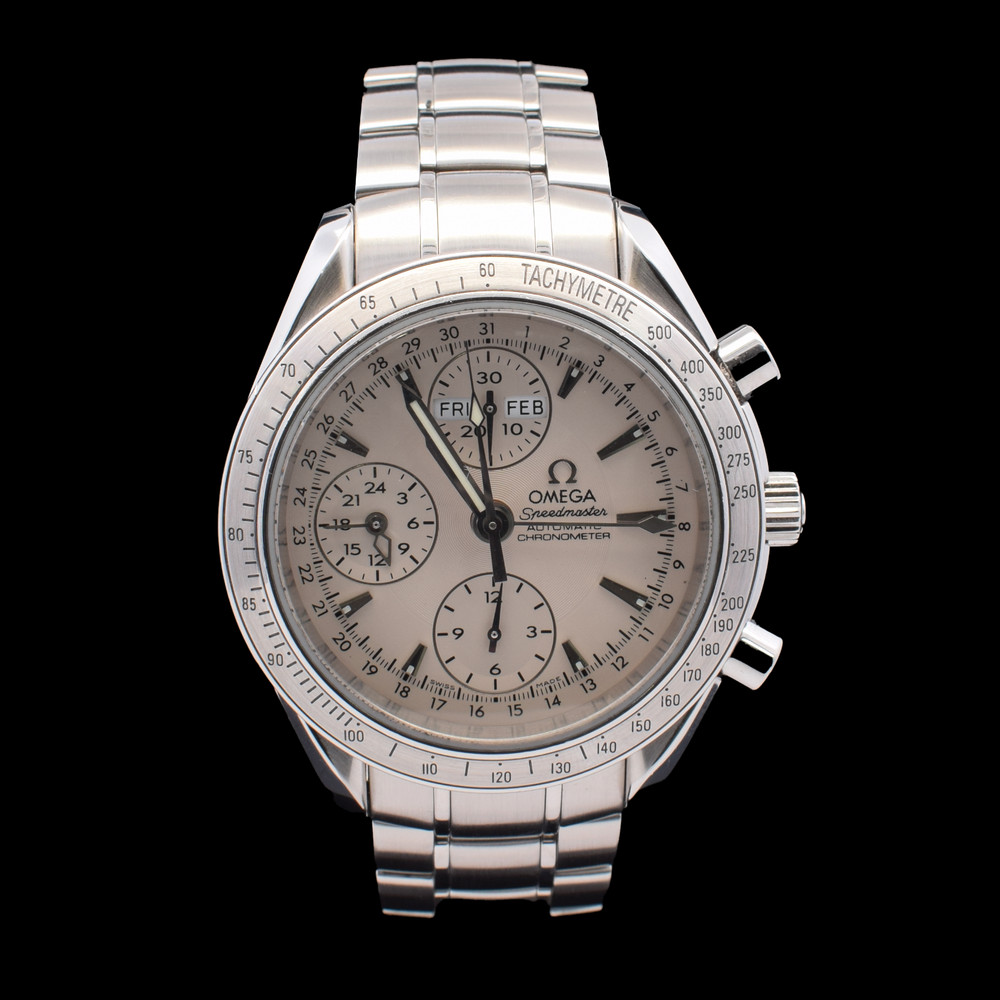 Omega Speedmaster Day-Date | 40mm Silver Dial | Triple Calendar | Ref. 3221.30