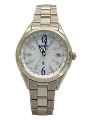 SEIKO Solar Watch Analog Titanium WHT SLV Titanium 1B35 0AW0
