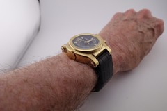 Renato CLASSIC BEAST, Swiss ETA Chrono Movement, Black Dial on Alligator Strap